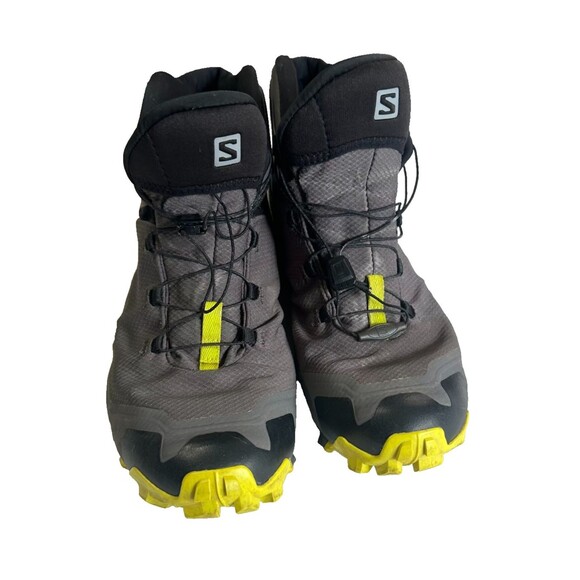 Salomon Other - Salomon Cross Hike Mid GTX Men's Size 11 Hiking Boots Gore-Tex Gray Black Lime
